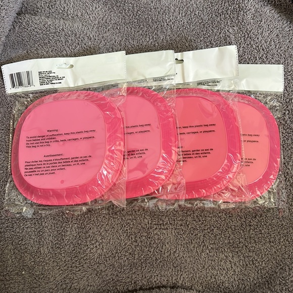 Angel of Mine pink plate set of 8 NEW - Picture 2 of 2